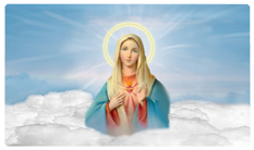 DNSEMP-C-108-BL Immaculate Heart Clouds Blue